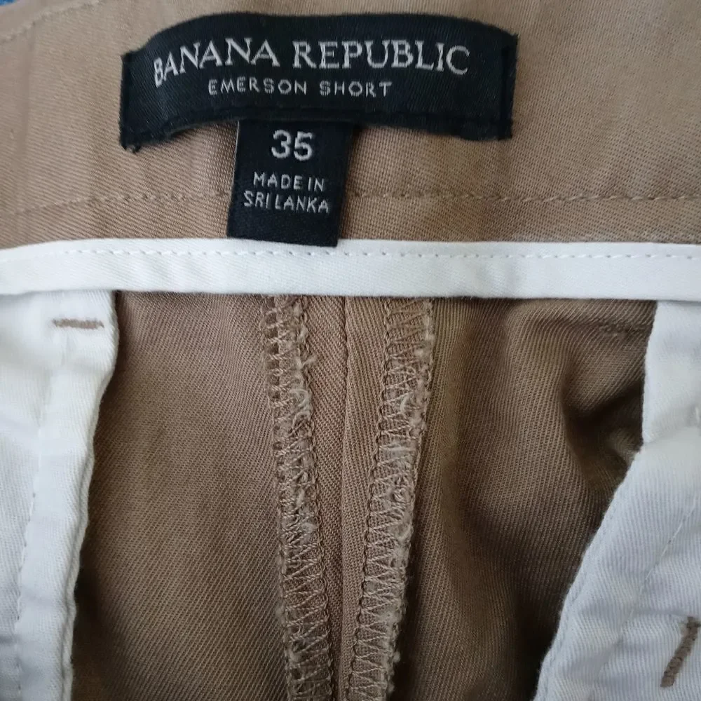 Banana Republic Emerson Shorts In Tan Men' Size 35